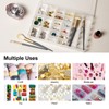 Gospire 2PCS 36 Grids Clear Plastic Jewelry Box Organizer Storage