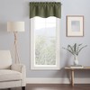 Eclipse Kendall Modern Scalloped Valance Rod Pocket Window Curtain for