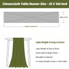 Nialnant 10 Pack Grass Green Cheesecloth Table Runner,Spring Table Runner