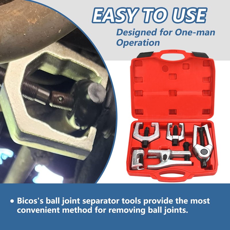 Bicos 5-in-1 Ball Joint Separator Pitman Arm Puller Tie Rod