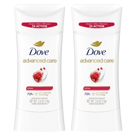 Dove Advanced Care Antiperspirant Deodorant for Women Twin Pack Revive 72 hour sweat and odor protection 2.6 oz (Packaging May Vary)