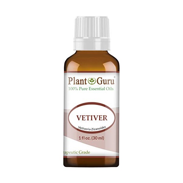 Vetiver Essential Oil 1 oz / 30 ml 100% Pure Undiluted Therapeutic Grade for Skin, Body. Perfect for Aromatherapy Diffuser.