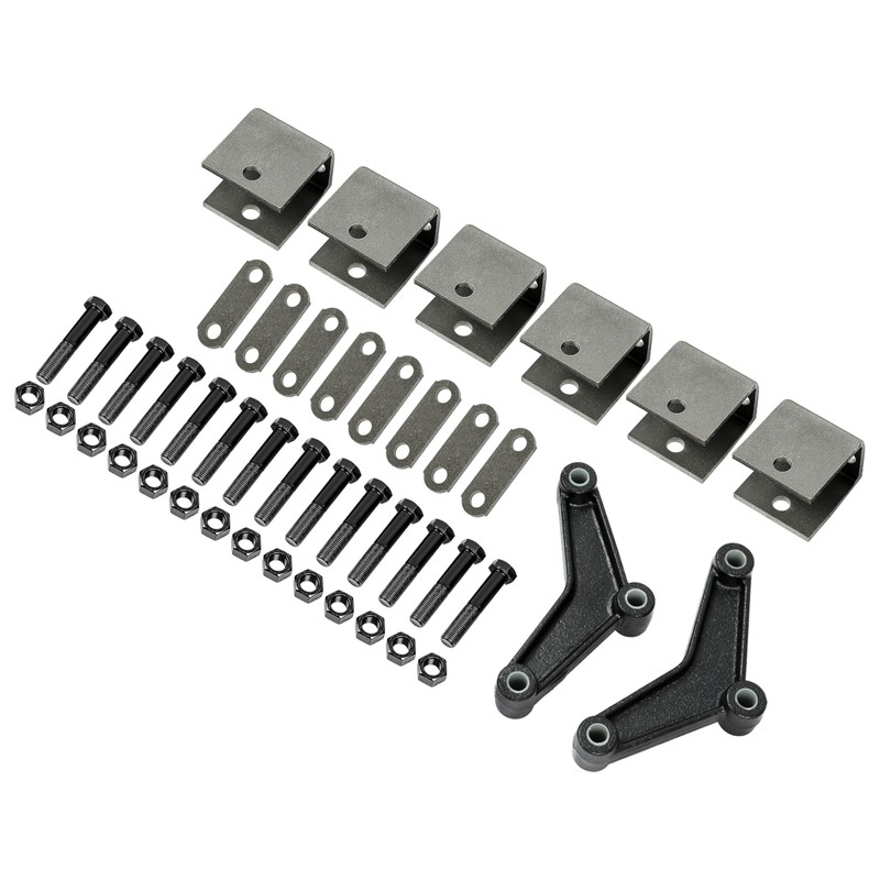 HECASA Trailer Leaf Spring Hanger Kit for Double Eye Springs