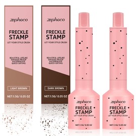 2 Colour Freckle Pen, Freckle Pen, Natural Lifelike Freckles Makeup Pen, Faux Freckles Makeup Pen, Freckle Pen (Dark Brown Light Brown) (Light Brown and Dark Brown-A)