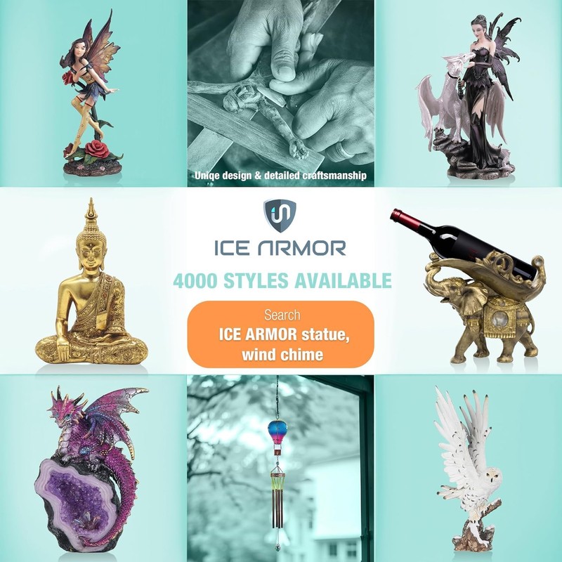 ICE ARMOR 7" W Dragon Barrel Mug Mug Statue Sculpture