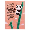 American Greetings Funny Thank You Card for Teacher (Panda-monium)