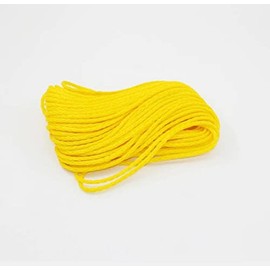 5/32 in. x 45 ft. Hollow Braid Yellow Polypropylene Cord, 30 lb. (13.6 kg) Working Load Limit, Floats on Water & Easy to Splice, Ideal to Secure Loads, Bundling and General All Purpose Use