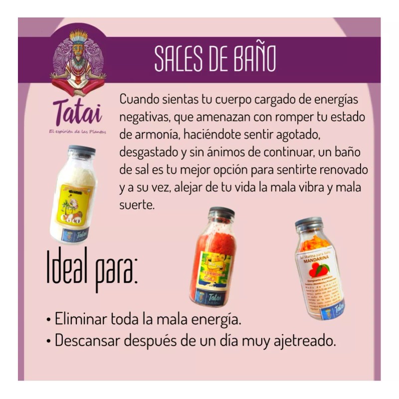 Tatai Tienda Sal De Baño Esotérica Tatai Lavanda 1 Frasco