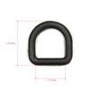 The ROP Shop 3/8" Steel D Ring & Clip Tie
