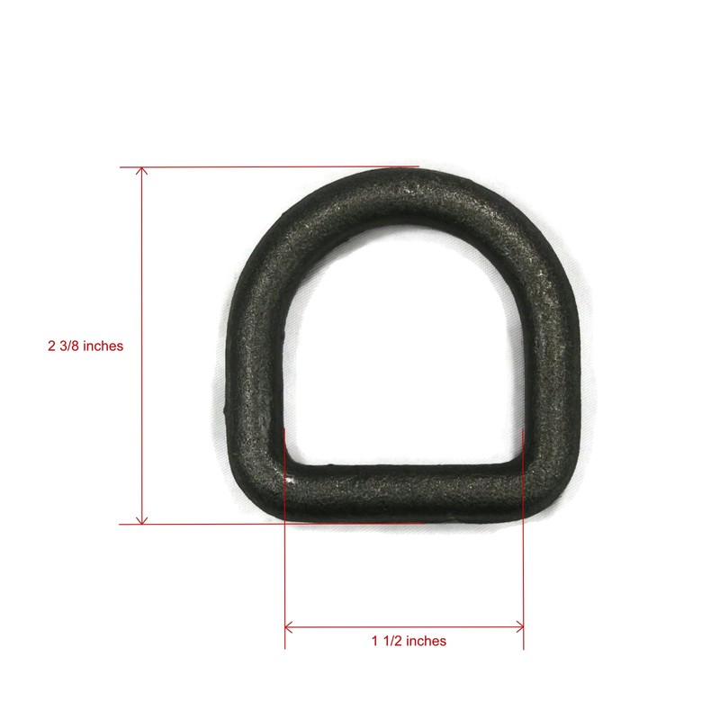 The ROP Shop 3/8" Steel D Ring & Clip Tie