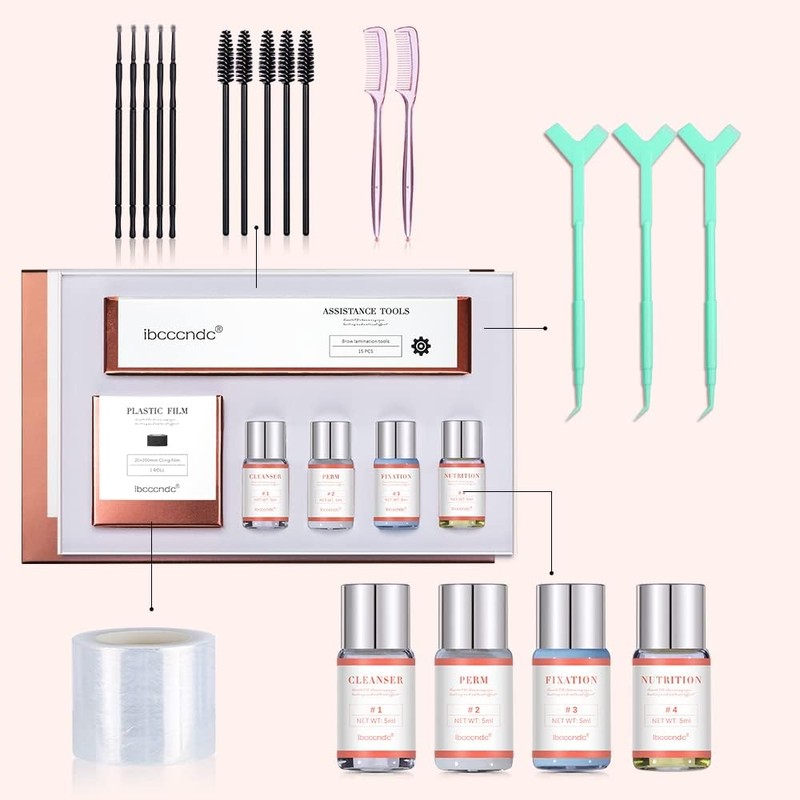 Laminación Profesional de Cejas con Queratina | Kit de levantamiento