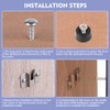 DIKEBAO 5 Pack Dartboard Bracket Dart Board Hanging Kit Dartboard