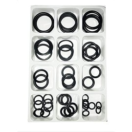 O-Rings Pack of 50 Gasket kit Rubber Washers Seals Electrical Gasket Ring for Plumbing Washer Seal & Auto Quick Repair 12 Sizes Rubber O Ring Assortment Set