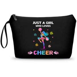 Cheerleader Gifts,Cheerleading Gifts for Girls,Cheer Bags for Cheerleaders,Woman Gifts for Birthday,Gifts for Teen Girls,Cheer Makeup Bag,Makeup Bags for Women,Gifts for Friends Female,Cheer Stuff