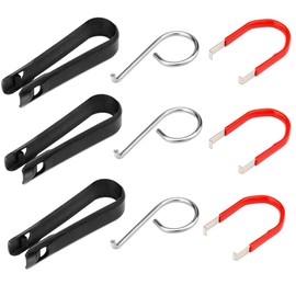 Gebildet 9 Pieces Wheel Bolt Cap Cover Removal Tool, 3+3+3 Universal Car Locking Attachment, Tyre Nut, Screw Nut for Cars, Centre Cover Cap Puller, Tweezers