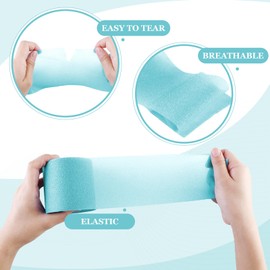 30 Yards Pre-wrap Athletic Tape Foam Underwrap Tape Sports Foam Underwrap Bandage Athletic Foam Tape for Wrists Elbows Knees Ankles Hair, 2.76 Inches (Turquoise)