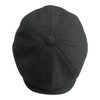 Gamble & Gunn 'Shelby ' Black Herringbone Button Top Cap