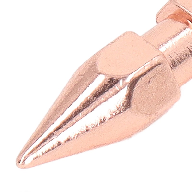 5Pcs Clothing Spikes 8x26mm Hex Rose Gold Strong Copper Punk