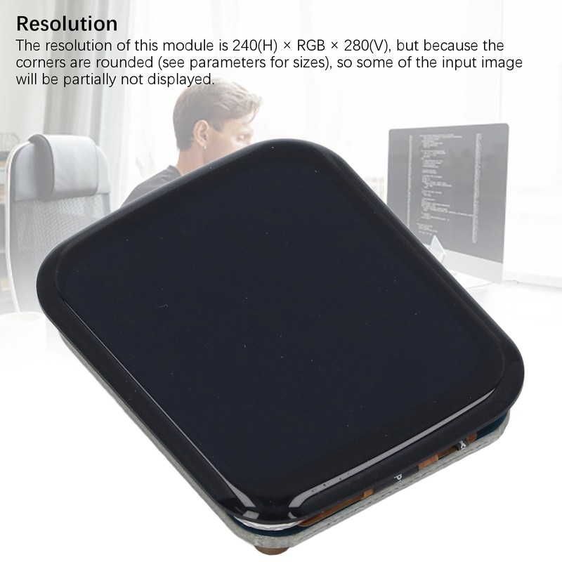 1.69 Inch Round LCD Display Module 240x280 SPI I2C Interface