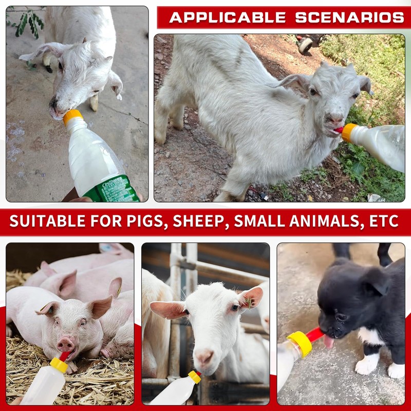 20-PCS Goat Nipples Nipple Soft Rubber Pacifier for Feeding Pup