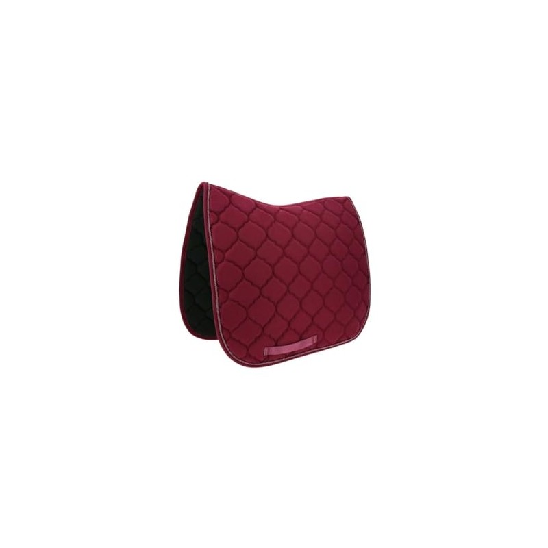 RIDING-WORLD "Rope" Saddle Cloth, Warmblood Bordeaux Red