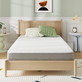 Novilla Memory Foam Mattress, 8 Inch Full Size Mattress in a Box for Back Pain with Medium Soft Support & Cooling Night Sleep & Enhanced Comfort, White & Grey