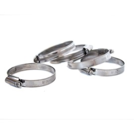 Pisces 5 Pack - 51-70mm Stainless Jubilee Clips to Fit 50mm Hose