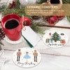 Whaline Christmas Coasters Set of 4 Nutcracker Drink Coasters Xmas