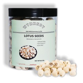Dried Lotus Seeds 8.8 oz Peeled and Dried White Raw Snack | Perfect for Desserts, Teas, Soups and Porridges White Lotus Seeds
