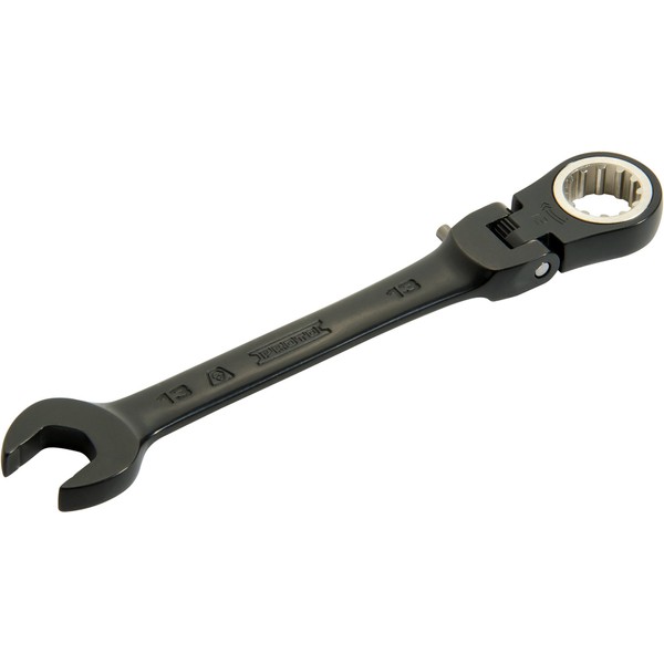 BLK CHRM Combo Locking Flex-Head Ratchet Wrench 3/8"-Spline