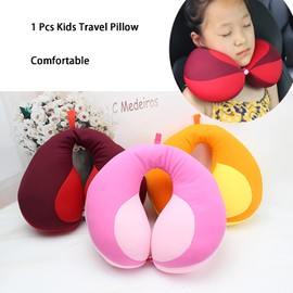 Kids Travel Pillow Toddler Chin Supporting Neck Pillow Baby Travel Pillow Safety Infant Head Neck Support for Car Seat Airplane Train Pushchair Child Soft Head Neck Pillow for Boys Girls 0-10 Years