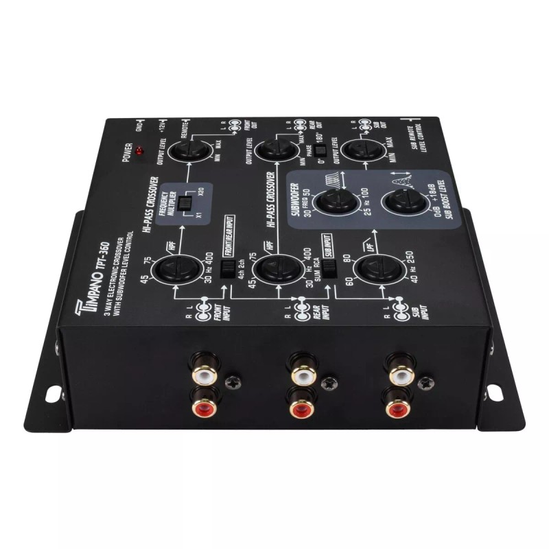 Timpano (1) TIMPANO 3 WAY ELECTRONIC CROSSOVER TPT-360 6 CHANNEL