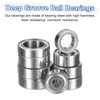 sourcing map 8Pcs MR104ZZ Small Bearing, 4mm ID 10mm OD