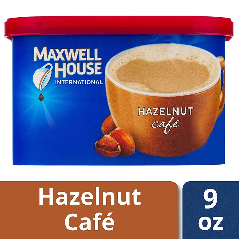 Maxwell House International Hazelnut Café-Style Instant Coffee Beverage Mix (4