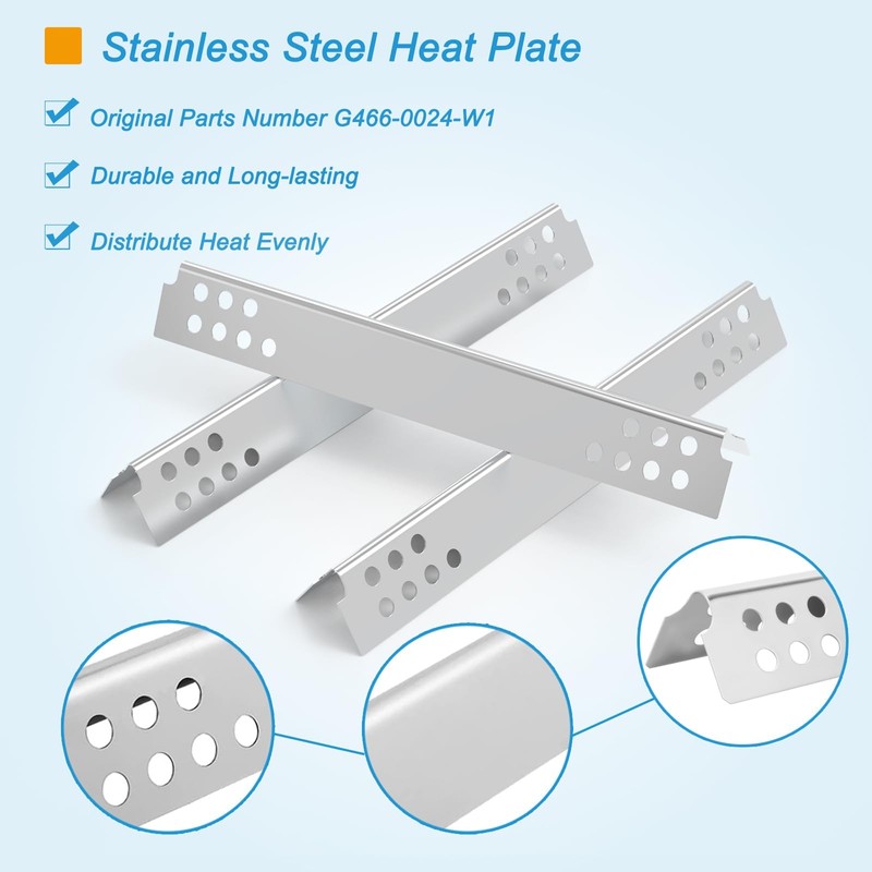 BBQration Grill Parts for Charbroil TRU-Infrared 3 Burner 463355220 466242616