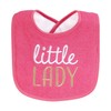 Hudson Baby Infant Girl Cotton Terry Drooler Bibs with Fiber