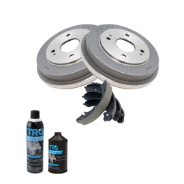 TRQ Rear Brake Shoe & Drum Kit Compatible with 1990-2002 Honda Accord