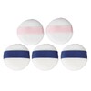 5pcs Face Powder Puff Double Sided Raised Pile Soft Skin