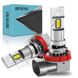 H11 H8 H9 LED Faros Delanteros de Auto, 38000LM 800% Brillante, 2 Piezas