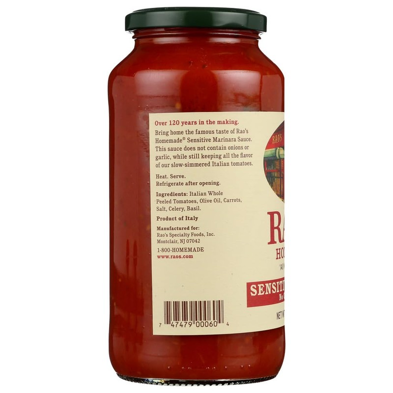 Rao's Homemade All Natural Marinara Sauce Sensitive Formula -- 24