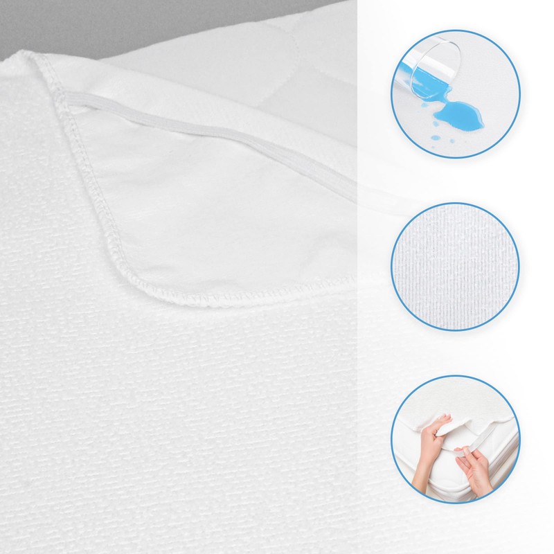Waterproof Mattress Protector Sheet/Cover Fits 160x70 cm Junior Bed