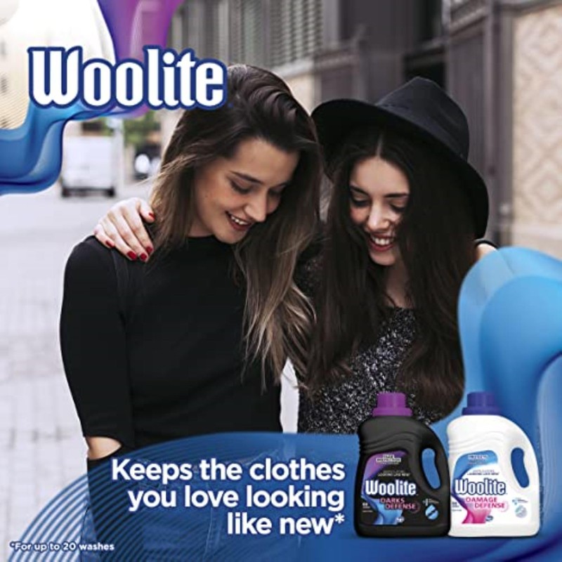 Woolite Darks Defense Liquid Laundry Detergent, Light Fresh Scent, 66
