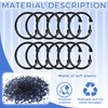18 Pack Black Shower Curtain Rings, Easy Snap Hooks for
