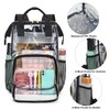 Yusudan Heavy Duty Clear Backpack, PVC Waterproof Transparent Backpacks with