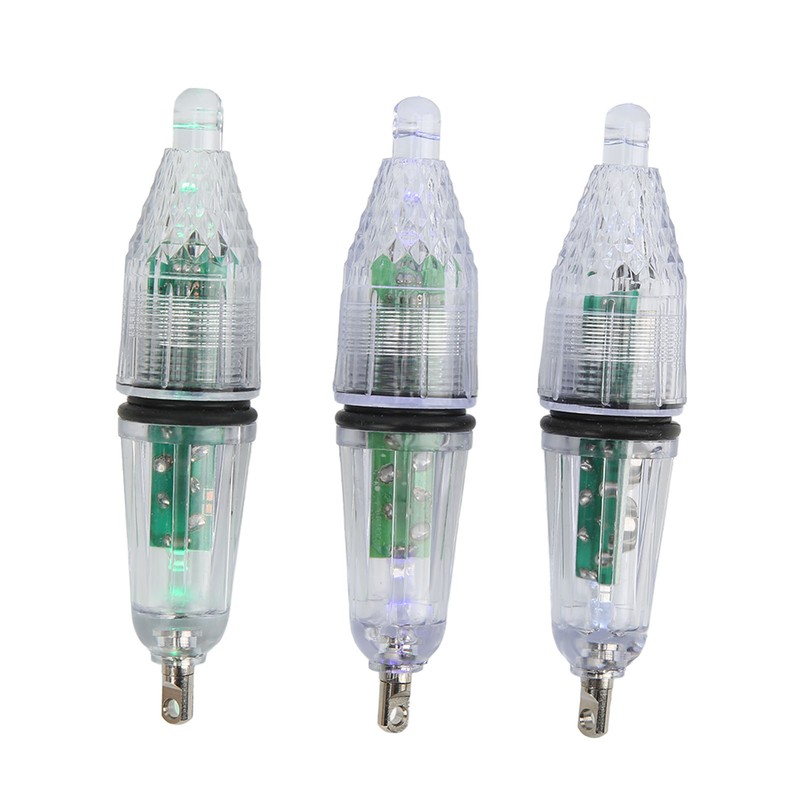 3PCS LED Underwater Fishing Light Lure Fish Bait Lure Lamp