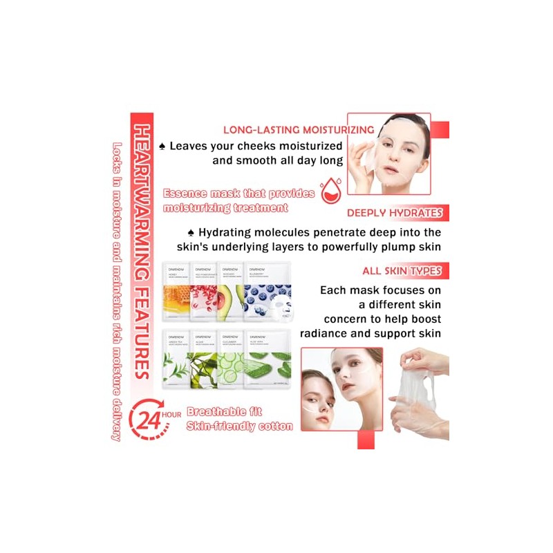 8 Mascarillas Faciales Hidratantes Para Todo Tipo De Piel.