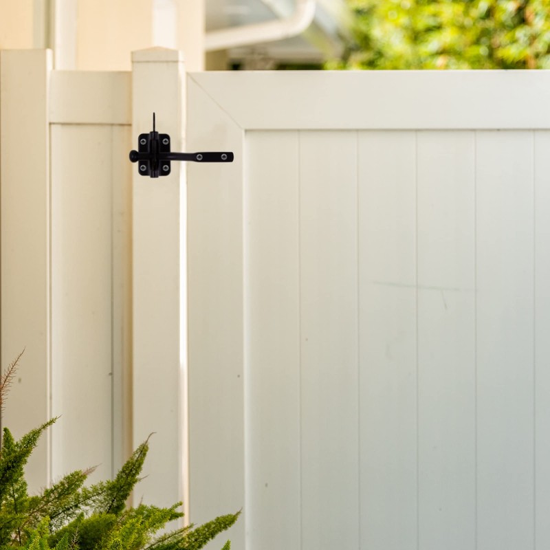 Design House 189407-MB Self-Locking Heavy Duty Gate Latch 2-Pack Matte