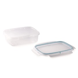 Snips, SnipsLock Rectangular Meal Prep Boxes for Food Storage | 0.6 L | Set of 3 | Food Storage Containers 18.4 x 13.8 x 8 cm | Made in Italy, Light Blue