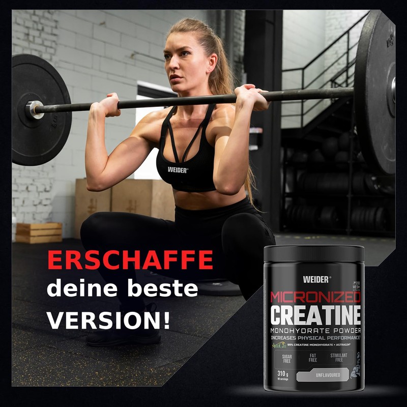 Weider Micronized Creatine Monohydrate Powder (310 g) Tasteless