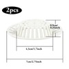2 Pcs Plastic Sink Strainer, White Drain Hair Catcher Hair